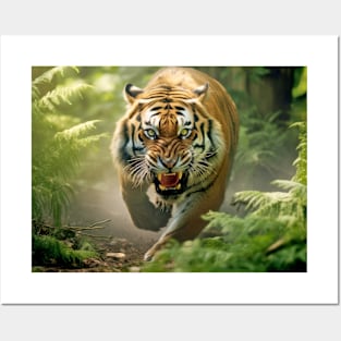 Tiger Animal Nature Majestic Wilderness Posters and Art